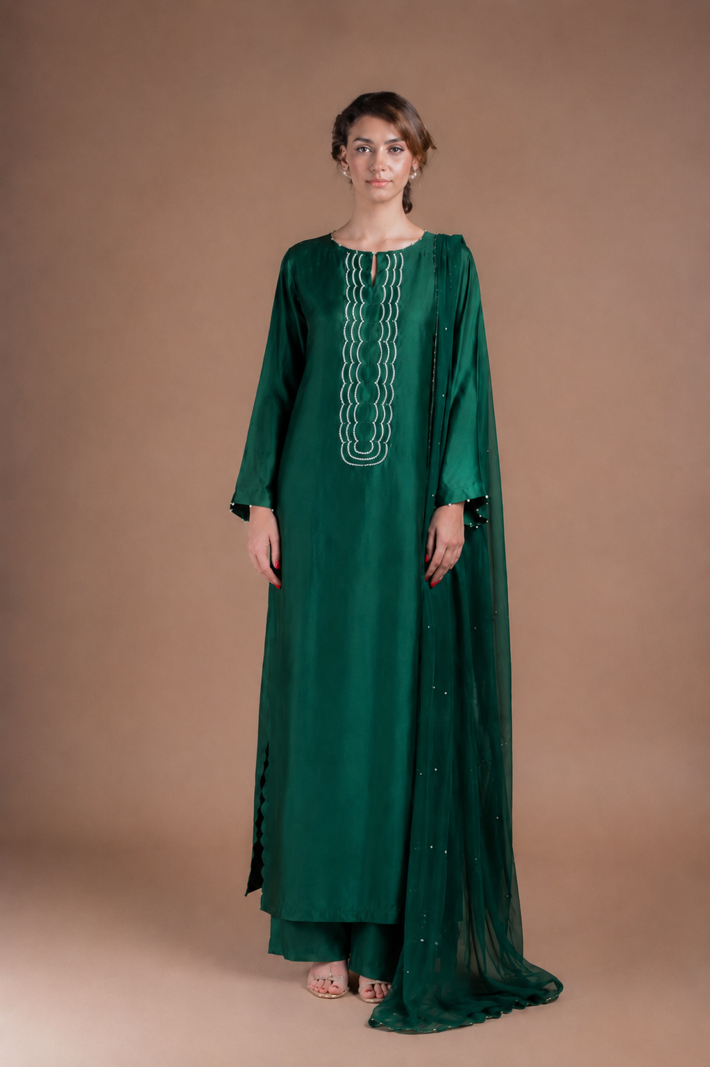 Swarovski stone 3 peice kaftan set