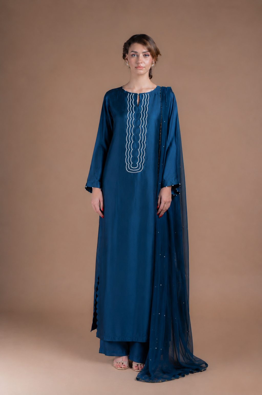 Swarovski stone 3 peice kaftan set