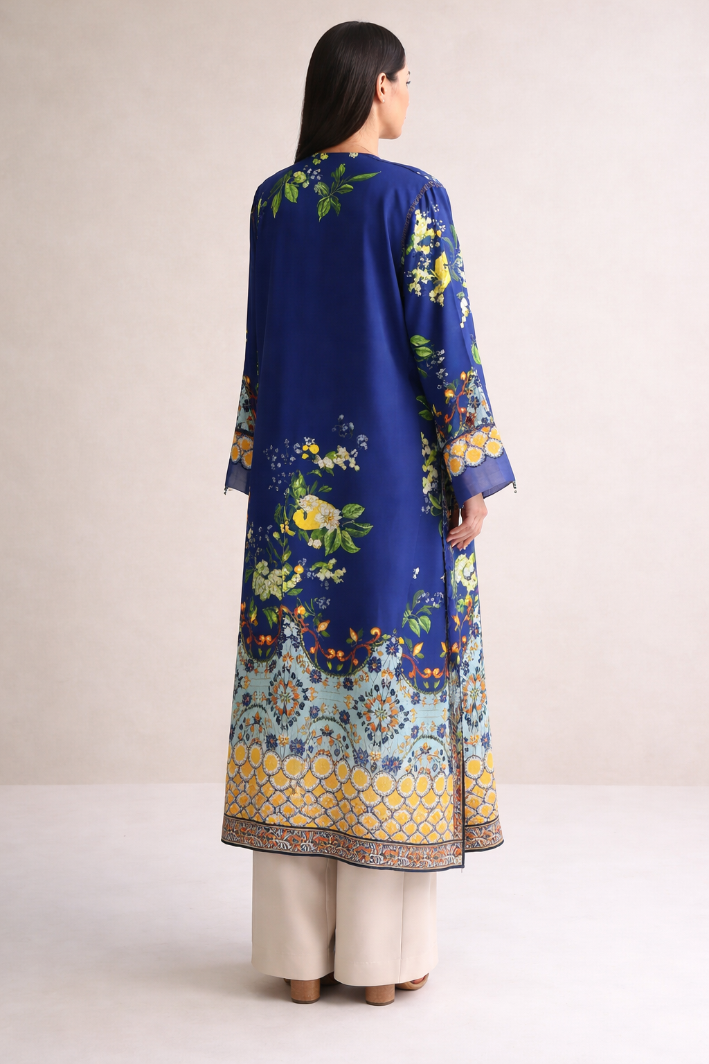 3 piece Navy blue floral