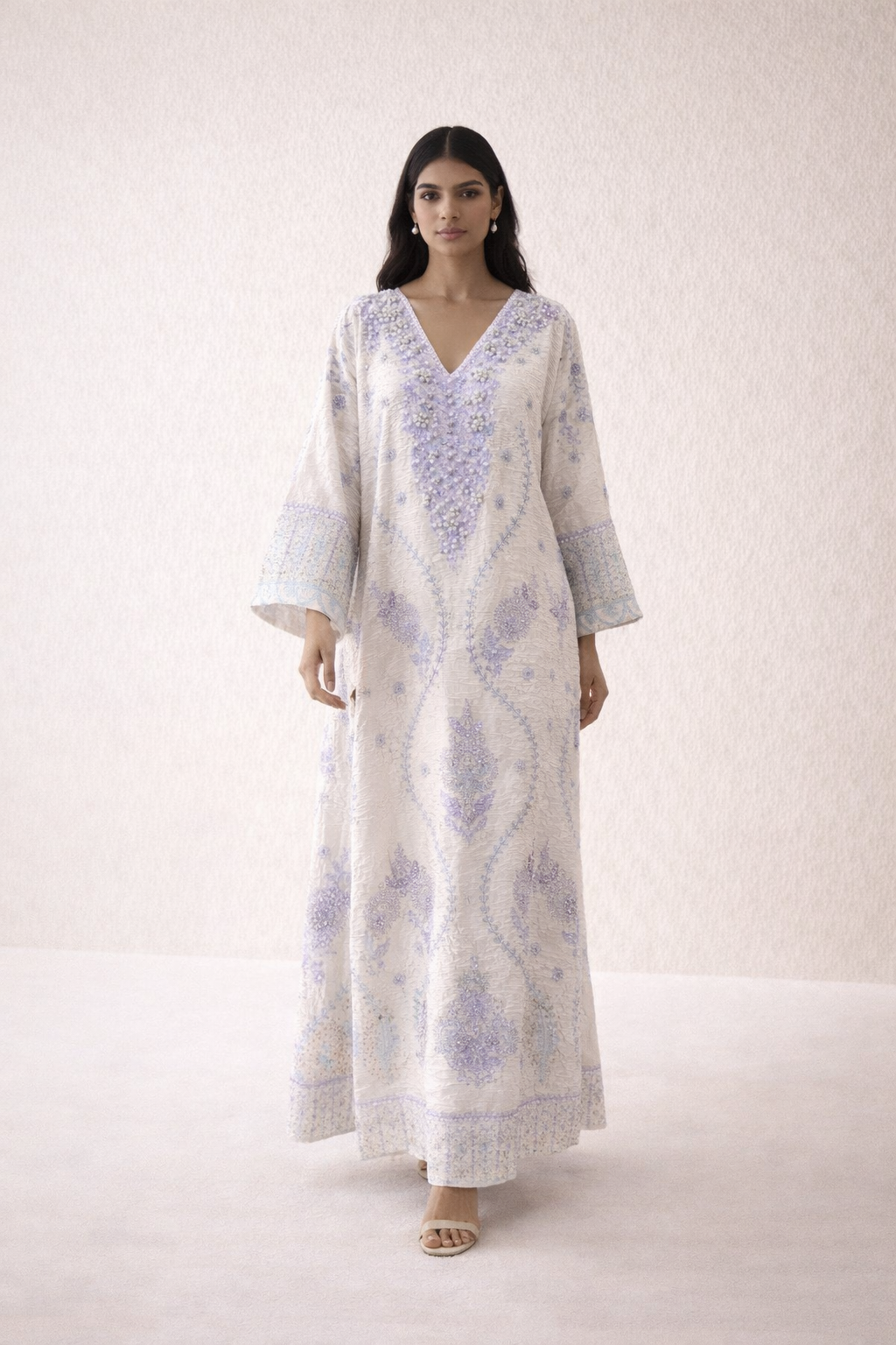 Azure Pearl Beaded - Kaftan