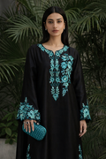 Aqua Nior – Russian Silk Embroidered Kaftan