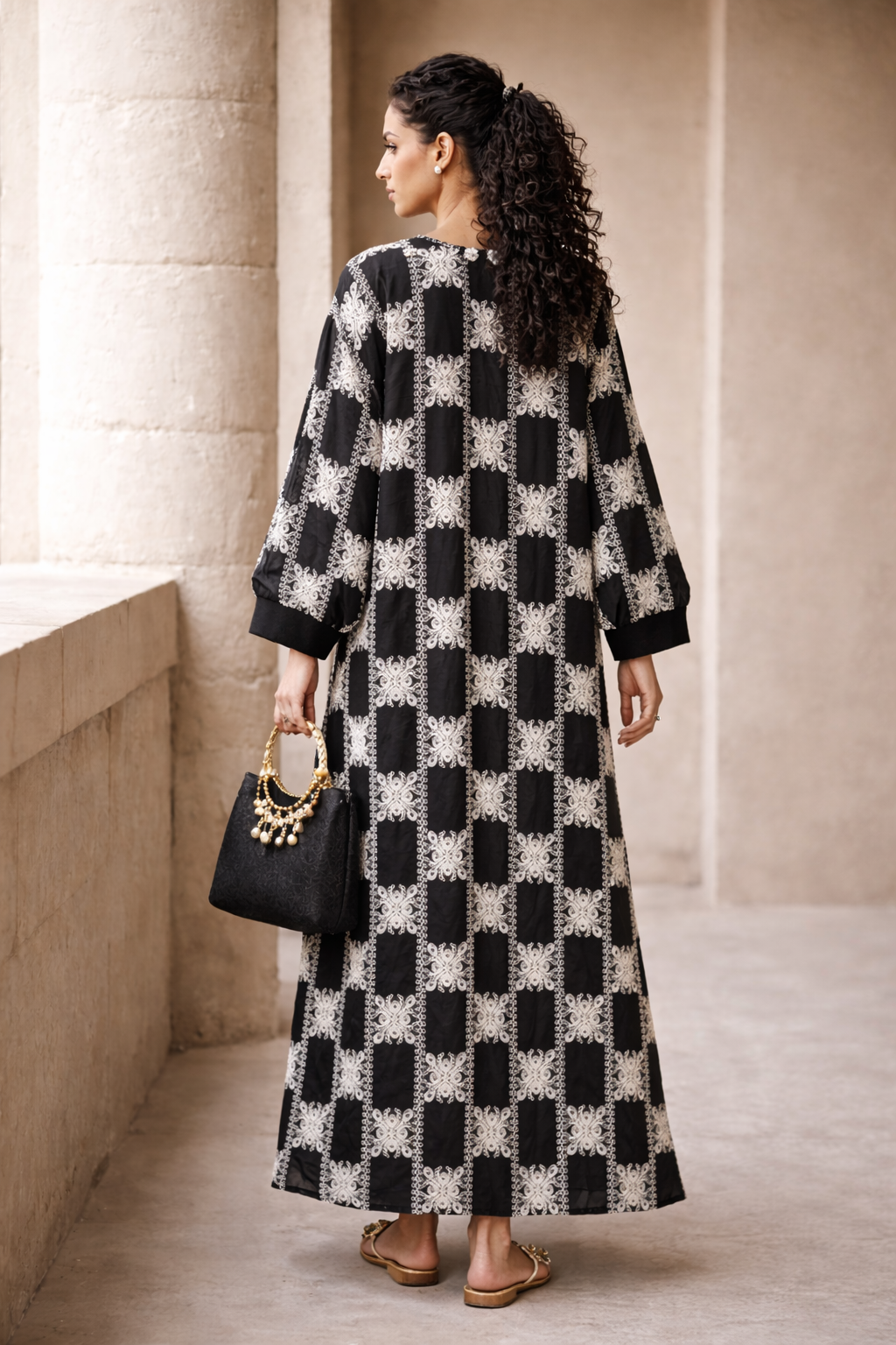 Nooré Embroidered Batwing - Kaftan