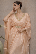 Peach Gold Kaftan