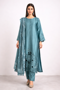 Pure Korean Silk 3-Piece Cutwork Set